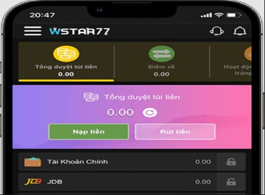 WStar77 hỗ trợ cá cược di động cho người chơi