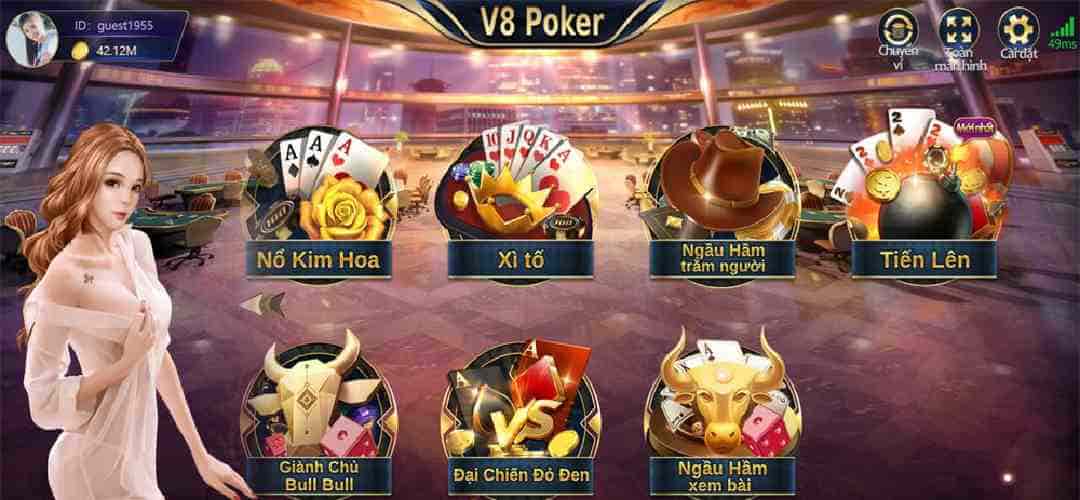 v8 poker phát triển game đỉnh hút khách chơi