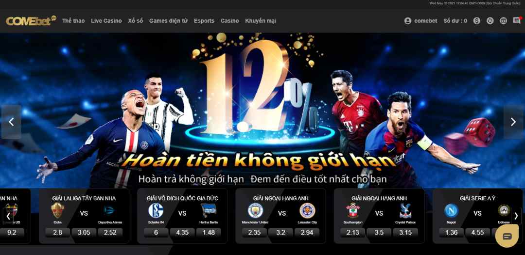 Danh sách nền tảng trò chơi đặc sắc tại ComeBet